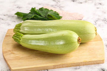Raw frsh ripe zucchini vegetable