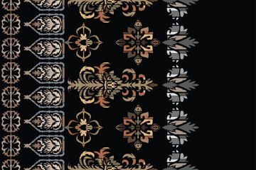 Carpet bathmat and Rug Boho Style ethnic design pattern with distressed texture and effect