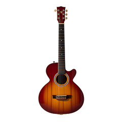 Fototapeta premium acoustic guitar isolated