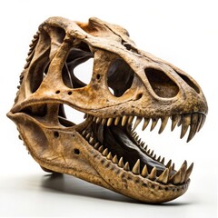 Naklejka premium Tyrannosaurus Rex Skull Close Up