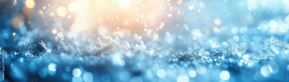 Poster a stunning close-up of shimmering water droplets, radiating light and color, perfect for adding a to