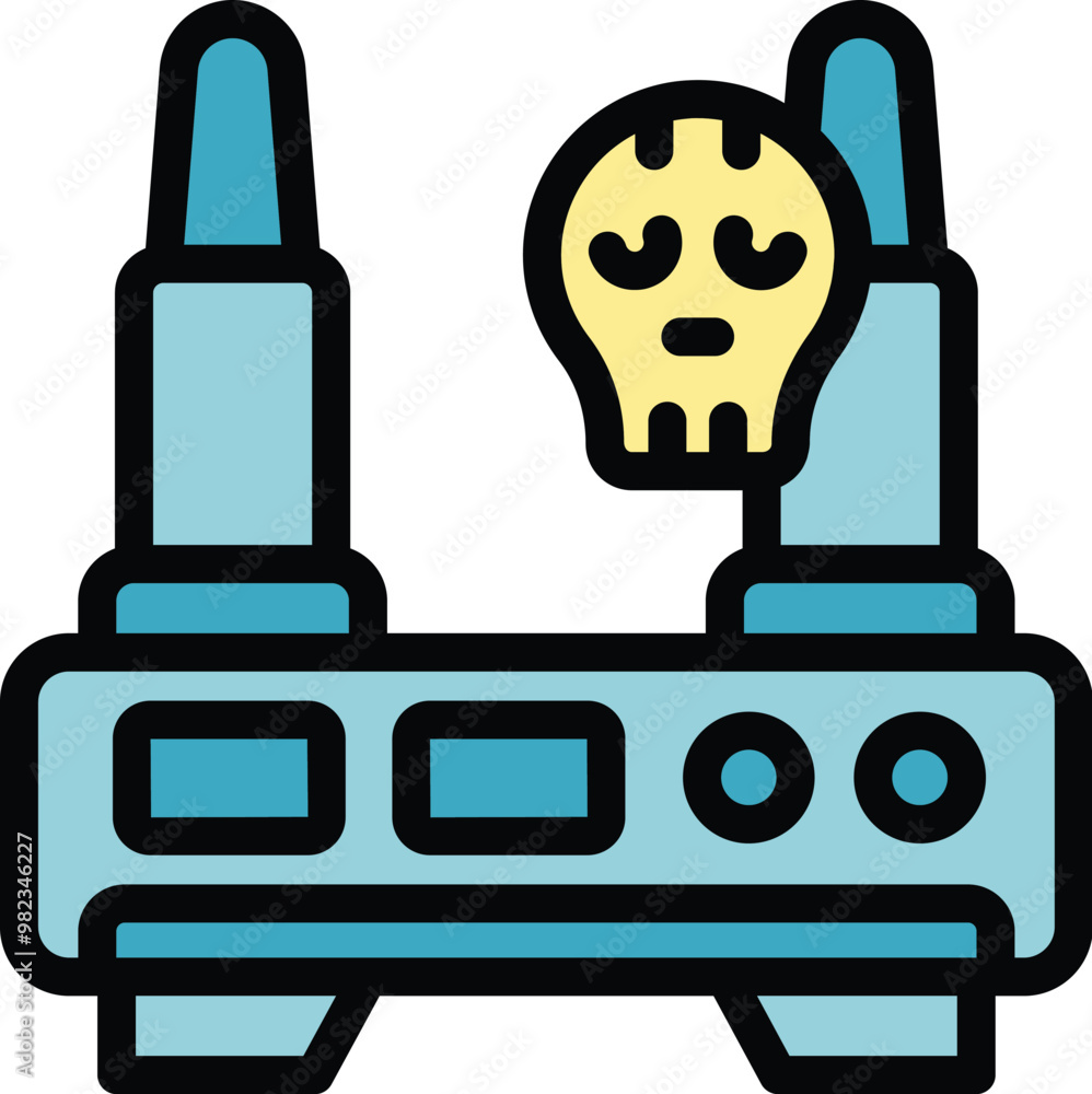 Poster wifi router is displaying a skull and crossbones icon, indicating a security threat or vulnerability