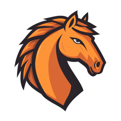 Fototapeta premium Elevate your brand with a sleek horse logo that merges sport and elegance, perfect for team emblems and merchandise.