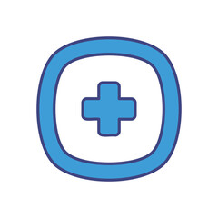 Medical Sign vector icon stock illustration