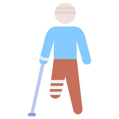 Broken Leg Icon