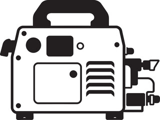 Fototapeta premium High Detail Vector Illustration of an Advanced Welding Machine for Industrial Engineers