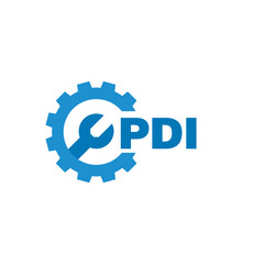 PDI letter logo design on white background. PDI logo. PDI creative initials letter Monogram logo icon concept. PDI letter design