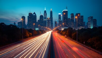 Fototapeta premium traffic at night