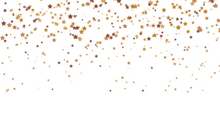 Golden falling stars confetti background, glittering christmas new year party festive backdrop.