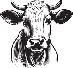 Cute Cartoon Cow Eating Ice Cream