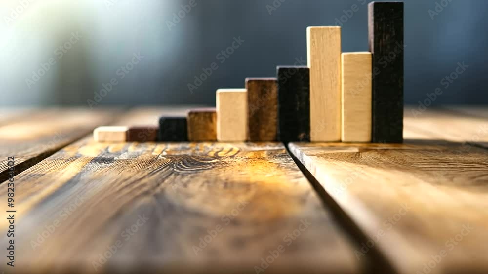 Poster a bar graph with bars of varying heights, each bar representing a different skill