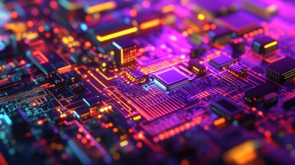 Abstract Circuitry Illustration