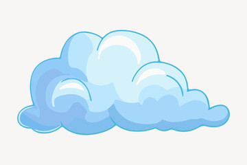 Fototapeta premium blue cloud illustration vector