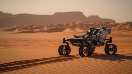 A desert landscape on Earth showcasing sand and heat elements