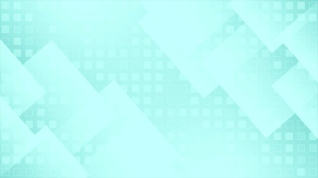 Cyan color appearing and disappearing square box pattern modern design loop able geometrical background