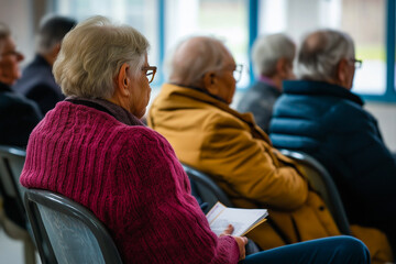 Fototapeta premium Senior Citizens as a symbol of U.S. Elections: reflecting demographic changes and their Impact on the Political Landscape