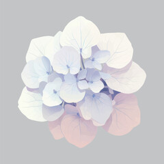 Delicate pastel floral illustration