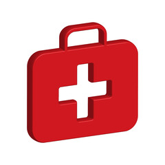 Fototapeta premium First aid kit icon template