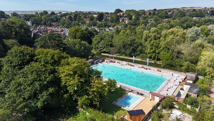 Lewes Pells Pool East Sussex UK drone,aerial  . © Air Video UK 