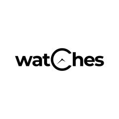 Watches with letter C logo design. Watches logotype design
