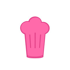 Doodle chef uniform hat Icon illustration cartoon cook on transparent background that can be use for background, slide view, social media, sticker, scrapbook and etc. | Aesthetic with pink color