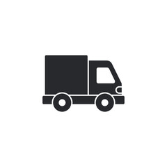 Truck Delivery icon. Fast shipping delivery truck symbol template for graphic and web design collection logo vector illustration