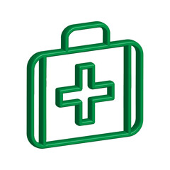 First aid kit icon template