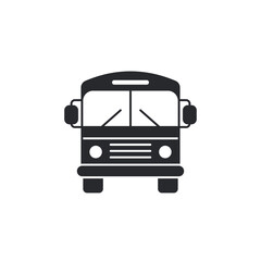 Bus icon. School bus symbol template for graphic and web design collection logo vector illustration