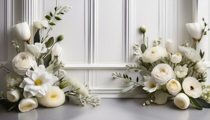 flower wending white backgraund