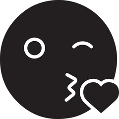 Fototapeta premium Love icon symbol vector image illustration 