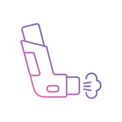 Inhaler vector icon stock illustration