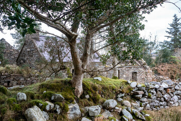 The lost village of Glenthornan by Dunlewey in County Donegal - Ireland