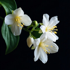 Fototapeta premium white frangipani flower
