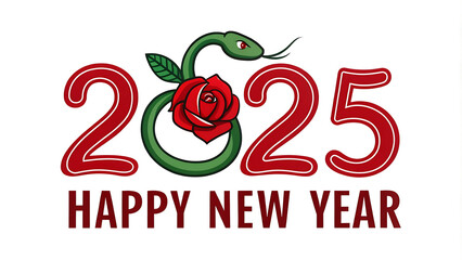Fototapeta premium Happy chinese new year 2025 the dragon zodiac sign with flower,lantern,asian elements gold paper cut style on color background. ( Translation : happy new year 2025 year of the dragon ) 