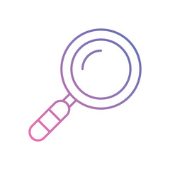 Magnifying Glass vector icon stock illustration