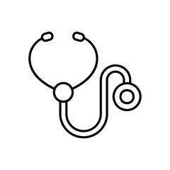 Stethoscope vector icon stock illustration