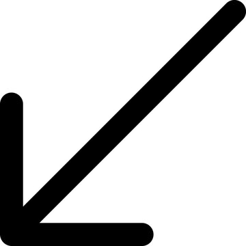 down left arrow