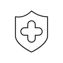 Obraz premium Medical Cross vector icon stock illustration