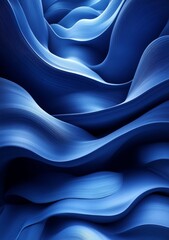 Obraz premium Abstract blue wavy background.
