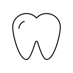 Tooth vector icon stock illustration