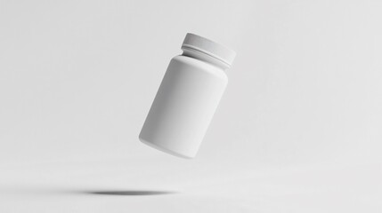 White Bottle Mockup for Health Products Display