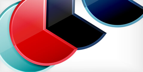 Trendy round shapes with triangular angle design element. Vector Illustration For Wallpaper, Banner, Background, Card, Book Illustration, landing page