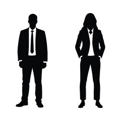 business people silhouettes