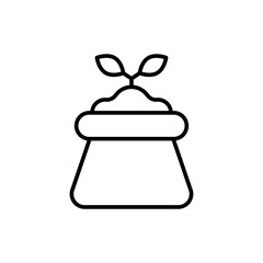 Compost outline icons, minimalist vector illustration ,simple transparent graphic element .Isolated on white background