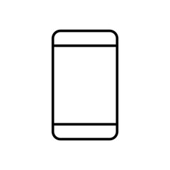 Outline smartphone icon