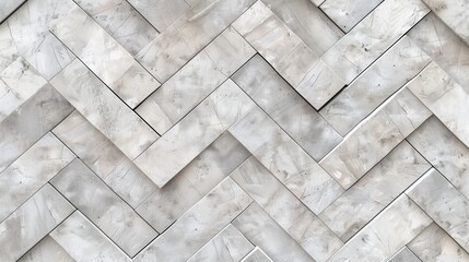 Elegant Gray Marble Tile Background with Herringbone Pattern, Ideal for Architectural Design and Interior Decor Projects