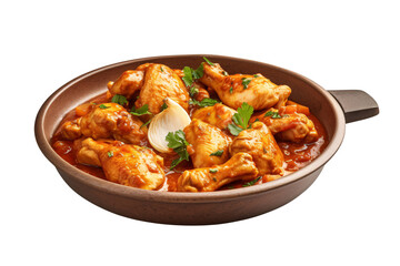 Chicken curry on a plate