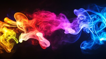 Fototapeta premium Abstract colorful smoke effect.