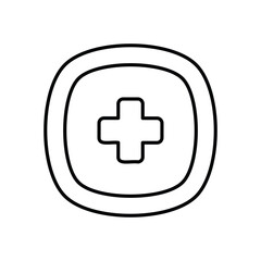 Medical Sign vector icon stock illustration