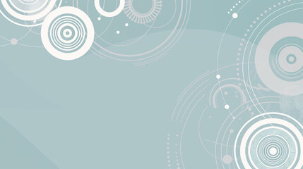 A background for the presentation of digital technology, featuring light blue and gray colors with white circles, lines, shapes, dots
